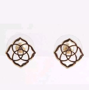 Kendra Scott Rosegold Signature Medallion Earrings